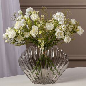 Стеклянная ваза Mikimoto Beige 24 см Kaemingk фото 4