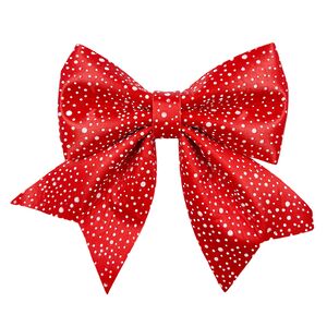 Декоративный бант Pisello 13*12 см, 2 шт, красный Christmas Deluxe фото 2