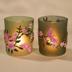 Набор стеклянных подсвечников Luminais Matte 8 см, 2 шт Kaemingk фото 2