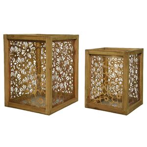 Набор подсвечников-фонарей Camomile Flores 33-27 см, 2 шт Kaemingk фото 7