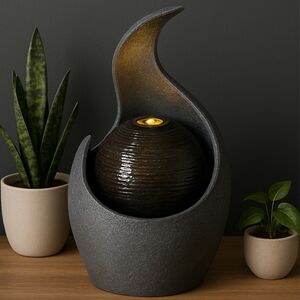 Декоративный фонтан Leggero 38*24 см с LED подсветкой