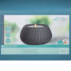 Декоративный фонтан Сорренто Неро 54*28 см с LED подсветкой Kaemingk (Кейминг) фото 8