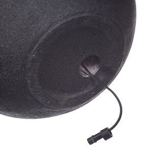 Декоративный фонтан шар Сан-Миниато 40 см черный, с LED подсветкой Kaemingk (Кейминг) фото 8