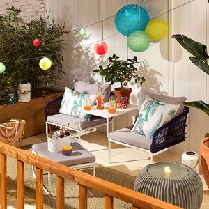 Подвесной солнечный светильник Банка Solar Fairy 14 см, 10 теплых белых LED ламп, желтый, IP44 Kaemingk фото 7