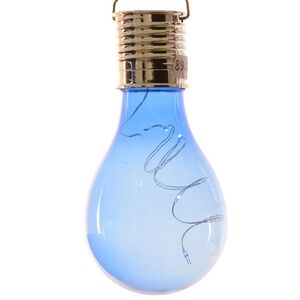 Подвесной светильник на солнечной батарее Лампочка Solar Colors 14 см с теплыми белыми LED, синий, IP44 Kaemingk фото 7