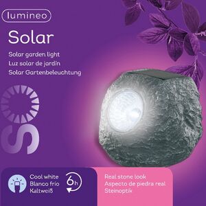Садовый светильник на солнечной батарее Solar Stein 12*10 см, IP44 Kaemingk фото 4