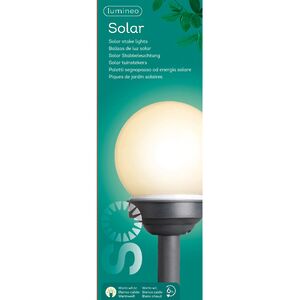 Набор садовых светильников на солнечной батарее Solar Sphere 27*10 см, 4 шт, IP44 Kaemingk фото 4