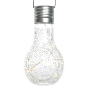 Подвесной солнечный светильник Лампочка Solar Crystal 17 см с теплыми белыми LED, IP44 Kaemingk фото 4