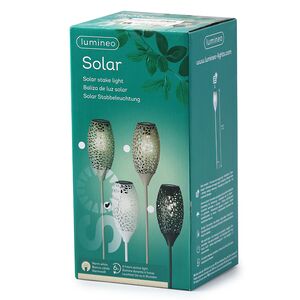 Садовый фонарь на солнечной батарее Solar Drop 94*11 см, светло-серый, IP44 Kaemingk фото 6