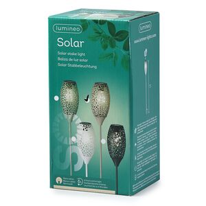 Садовый фонарь на солнечной батарее Solar Drop 94*11 см, серо-бежевый, IP44 Kaemingk фото 6