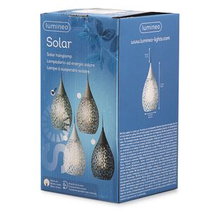 Подвесной солнечный светильник Solar Drop 21*13 см с теплыми белыми LED, зелёный, IP44 Kaemingk фото 10