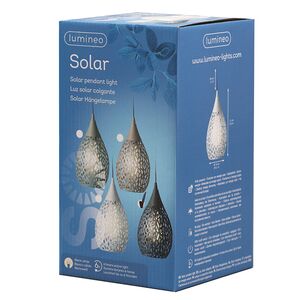Подвесной солнечный светильник Solar Drop 21*13 см с теплыми белыми LED, черный, IP44 Kaemingk фото 10