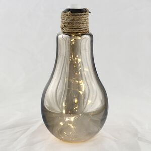 Декоративный светильник-лампочка Smoky Light 22 см, теплые белые LED, на батарейках, IP20 Kaemingk фото 2