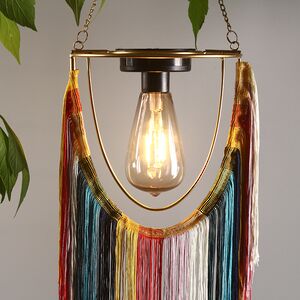 Подвесной светильник на солнечной батарее Solar Boho - Multicolor 38 см, IP44 Kaemingk фото 3