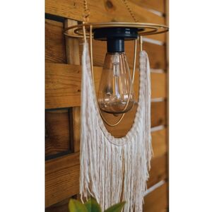 Подвесной светильник на солнечной батарее Solar Boho - Natural 38 см, IP44 Kaemingk фото 9