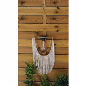 Подвесной светильник на солнечной батарее Solar Boho - Natural 38 см, IP44 Kaemingk фото 8