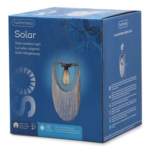 Подвесной светильник на солнечной батарее Solar Boho - Natural 38 см, IP44 Kaemingk фото 13