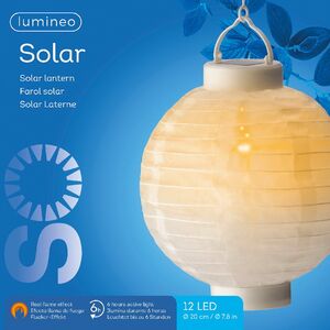 Китайский фонарик на солнечной батарее Solar Porcelana 23*20 см, с эффектом живого пламени, IP44 Kaemingk фото 3