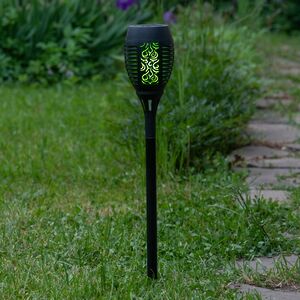 Садовый фонарь на солнечной батарее Solar Samoa 49*10 см, RGB LED с эффектом живого пламени, IP44 Kaemingk фото 2