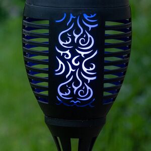 Садовый фонарь на солнечной батарее Solar Samoa 49*10 см, RGB LED с эффектом живого пламени, IP44 Kaemingk фото 3
