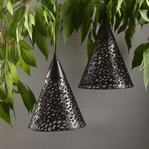 Подвесной солнечный светильник Solar Mirra Black 22*18 см, IP44 Kaemingk фото 2