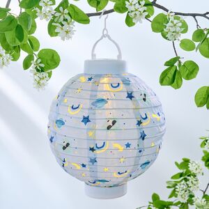 Китайский фонарик на солнечной батарее Беби-бум 23*20 см голубой, IP44