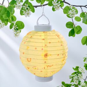 Китайский фонарик на солнечной батарее Беби-бум 23*20 см жёлтый, IP44