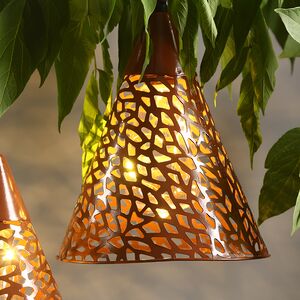 Подвесной солнечный светильник Solar Mirra Brown 22*18 см, IP44 Kaemingk фото 2