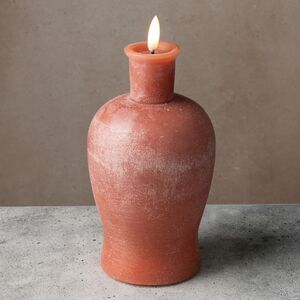 Светодиодная свеча с имитацией пламени Pieta: Rondanini Terra 21 см на батарейках
