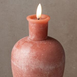 Светодиодная свеча с имитацией пламени Pieta: Rondanini Terra 21 см на батарейках Kaemingk фото 2