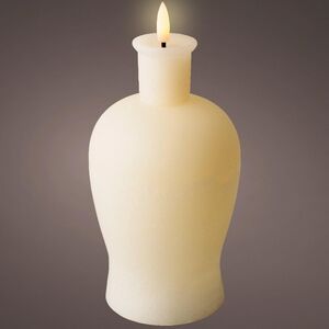 Светодиодная свеча с имитацией пламени Pieta: Rondanini Crema 21 см на батарейках
