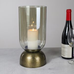 Стеклянный подсвечник Lampe Vintage 31 см, для классической свечи