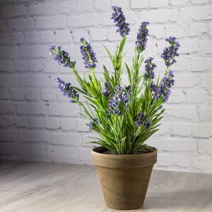 Искусственная Лаванда Loddon Blue в цветочном горшке 33 см