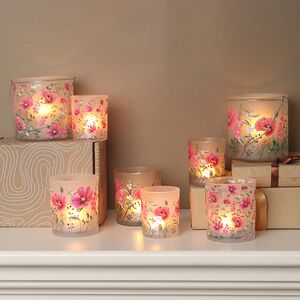 Набор стеклянных подсвечников Valdivia Flowers 8-10 см, 2 шт Boltze фото 5