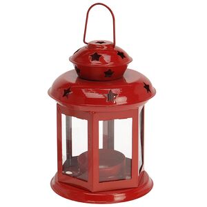 Подсвечник Волшебный Фонарик 14 см красный Koopman фото 6