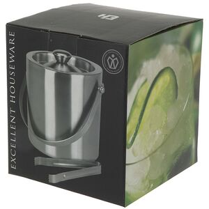 Ведерко для льда с крышкой и щипцами, 15*16 см Koopman фото 2