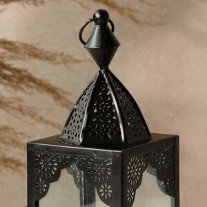 Металлический подсвечник-фонарь Shanklin 17 см черный Koopman фото 4