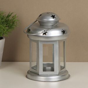 Подсвечник фонарь Severo 15 см серебряный Koopman фото 2