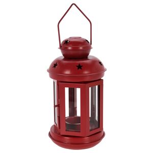 Подсвечник фонарь Severo 20 см красный Koopman фото 5
