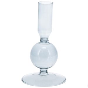 Стеклянный подсвечник Del Vetro - Arosa 14*8 см серо-голубой Koopman фото 3