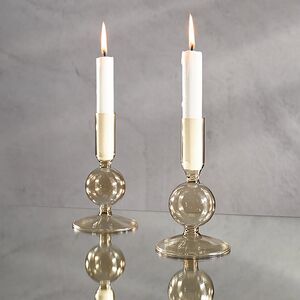 Стеклянный подсвечник Del Vetro - Arosa 14*8 см светло-коричневый Koopman фото 2