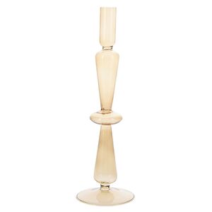 Стеклянный подсвечник Del Vetro - Arosa 30 см светло-коричневый Koopman фото 3