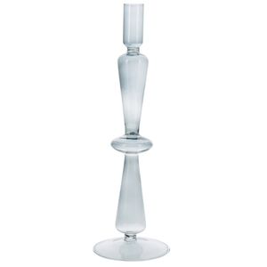 Стеклянный подсвечник Del Vetro - Arosa 30*10 см серо-голубой Koopman фото 3