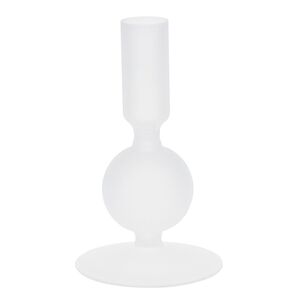 Стеклянный подсвечник Del Vetro - Merano 14*8 см белый Koopman фото 3