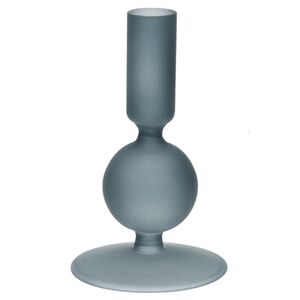 Стеклянный подсвечник Del Vetro - Merano 14*8 см серо-синий Koopman фото 3
