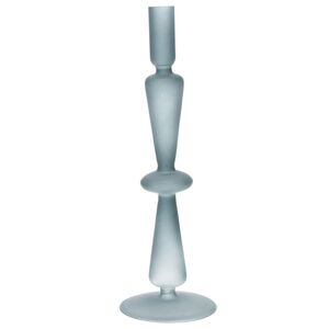 Стеклянный подсвечник Del Vetro - Merano 30*10 см серо-синий Koopman фото 3