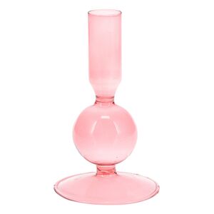 Стеклянный подсвечник Del Vetro - Belluno 14*8 см розовый Koopman фото 3