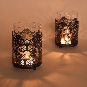 Стеклянный подсвечник Butterfly 11 см Koopman фото 3