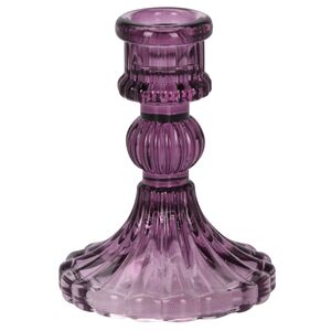 Стеклянный подсвечник Callisto 10 см сливовый Koopman фото 4