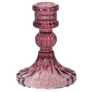 Стеклянный подсвечник Callisto 10 см темно-розовый Koopman фото 4